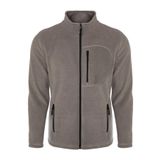 ghassy co. Erkek Pro Rüzgar Geçirmez 5 Cepli Outdoor Tam Fermuarlı Polar Ceket KOYU GRİ, M