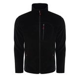 ghassy co. Erkek Pro Rüzgar Geçirmez 5 Cepli Outdoor Tam Fermuarlı Polar Ceket SİYAH 2, S