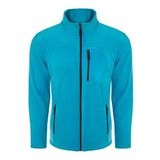 ghassy co. Erkek Pro Rüzgar Geçirmez 5 Cepli Outdoor Tam Fermuarlı Polar Ceket TURKUAZ, 2XL
