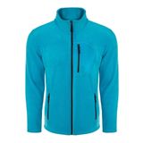 ghassy co. Erkek Pro Rüzgar Geçirmez 5 Cepli Outdoor Tam Fermuarlı Polar Ceket TURKUAZ, M