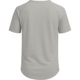 Ghassy Co. Erkek Reglan Oval Kesim Pamuk Yumuşak Dokulu Bisiklet Yaka T-Shirt - Açık Grı