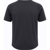 Ghassy Co. Erkek Reglan Oval Kesim Pamuk Yumuşak Dokulu Bisiklet Yaka T-Shirt - Füme