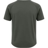 Ghassy Co. Erkek Reglan Oval Kesim Pamuk Yumuşak Dokulu Bisiklet Yaka T-Shirt - Haki