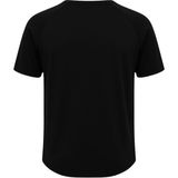 Ghassy Co. Erkek Reglan Oval Kesim Pamuk Yumuşak Dokulu Bisiklet Yaka T-Shirt - Siyah