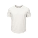 Ghassy Co. Erkek Reglan Oval Kesim%100 Pamuk Yumuşak Dokulu Bisiklet Yaka T-shirt BEYAZ XL