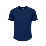 Ghassy Co. Erkek Reglan Oval Kesim%100 Pamuk Yumuşak Dokulu Bisiklet Yaka T-shirt LACİVERT L