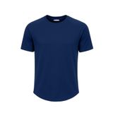 Ghassy Co. Erkek Reglan Oval Kesim%100 Pamuk Yumuşak Dokulu Bisiklet Yaka T-shirt LACİVERT S