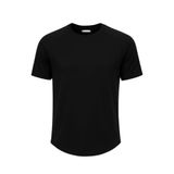 Ghassy Co. Erkek Reglan Oval Kesim%100 Pamuk Yumuşak Dokulu Bisiklet Yaka T-shirt SİYAH L