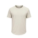 Ghassy Co. Erkek Reglan Oval Kesim%100 Pamuk Yumuşak Dokulu Bisiklet Yaka T-shirt TAŞ XXL