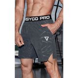 Ghassy Co. Erkek Runnig Pro Elastik Bel Nefes Alabilen Koşu Fitness Spor Şortu - 2XL - Füme