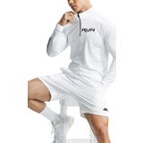 Ghassy Co. Erkek Running Hızlı Kuruma Nem Emici Teknik Performan Uzun Kollu T-shirt BEYAZ XL