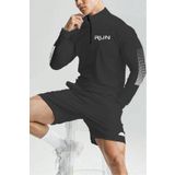 Ghassy Co. Erkek Running Hızlı Kuruma Nem Emici Teknik Performan Uzun Kollu T-shirt FÜME L
