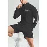 Ghassy Co. Erkek Running Hızlı Kuruma Nem Emici Teknik Performan Uzun Kollu T-Shirt - Füme