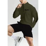 Ghassy Co. Erkek Running Hızlı Kuruma Nem Emici Teknik Performan Uzun Kollu T-Shirt - Haki