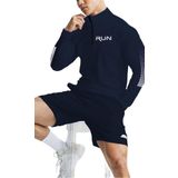 Ghassy Co. Erkek Running Hızlı Kuruma Nem Emici Teknik Performan Uzun Kollu T-shirt LACİVERT XL