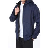 Ghassy Co.Erkek Rüzgarlık/Yağmurluk Outdoor Omuz Detaylı Mevsimlik Füme Spor Ceket LACİVERT XL