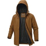 Ghassy Co.erkek Rüzgarlık/yağmurluk Outdoor Omuz Detaylı Mevsimlik Füme Spor Ceket - XL - Kahve