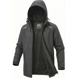Ghassy Co.erkek Rüzgarlık/yağmurluk Outdoor Omuz Detaylı Mevsimlik Füme Spor Ceket - XL