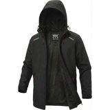 Ghassy Co. Erkek Rüzgarlık/Yağmurluk Outdoor Omuz Detaylı Mevsimlik Spor Ceket - 2XL - Siyah