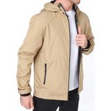 Ghassy Co. Erkek Rüzgarlık/Yağmurluk Outdoor Omuz Detaylı Mevsimlik Spor Ceket - Bej