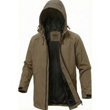 Ghassy Co. Erkek Rüzgarlık/Yağmurluk Outdoor Omuz Detaylı Mevsimlik Spor Ceket - XL - Bej