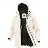 Ghassy Co. Erkek Rüzgarlık/Yağmurluk Outdoor Omuz Detaylı Mevsimlik Spor Ceket - XL - Beyaz