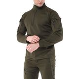 Ghassy Co. Erkek Su ve Rüzgar Geçirmez Ripstop Military Tactical Army mbat Yarım Fermuarlı Mont HAKİ S