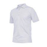 Ghassy Co. Erkek Taktik Polo Yaka Gömlek Hızlı Kuruma Nem Emici Performans Pique Jersey Golf T-shirt BEYAZ XXL, G Design By mpany