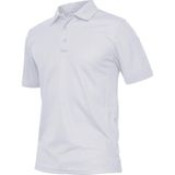Ghassy Co. Erkek Taktik Polo Yaka Gömlek Hızlı Kuruma Nem Emici Performans Pique Jersey Golf T-Shirt - Beyaz
