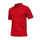 Ghassy Co. Erkek Taktik Polo Yaka Gömlek Hızlı Kuruma Nem Emici Performans Pique Jersey Golf T-shirt KIRMIZI M, G Design By mpany