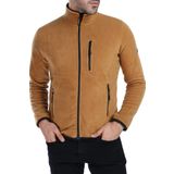 Ghassy Co. Erkek Tam Fermuarlı Polar Ceket - CAMEL M