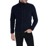 Ghassy Co. Erkek Tam Fermuarlı Polar Ceket - LACİVERT M