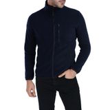 Ghassy Co. Erkek Tam Fermuarlı Polar Ceket - LACİVERT S
