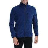 Ghassy Co. Erkek Tam Fermuarlı Polar Ceket - MAVİ S