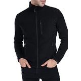 Ghassy Co. Erkek Tam Fermuarlı Polar Ceket - SİYAH S