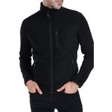 Ghassy Co. Erkek Tam Fermuarlı Polar Ceket - SİYAH XXL