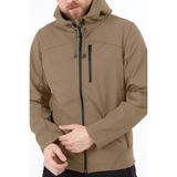 Ghassy Co. Ghassy Co.erkek Içi Polarlı Su ve Rüzgar Geçirmez Softshell Spor Mont - Bej