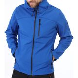 Ghassy Co. Ghassy Co.erkek Içi Polarlı Su ve Rüzgar Geçirmez Softshell Spor Mont - Saks Mavi - 2XL