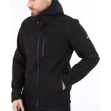 Ghassy Co. Ghassy Co.erkek Içi Polarlı Su ve Rüzgar Geçirmez Softshell Spor Mont - Siyah - 2XL