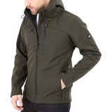 Ghassy Co. Ghassy Co.erkek Içi Polarlı Su ve Rüzgar Geçirmez Softshell Spor Mont - XL - Haki