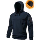 Ghassy Co. Ghassy Co. Erkek Military Sport Warm Outdoor Kapüşonlu Polar Ceket - 2XL - Lacivert