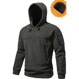 Ghassy Co. Ghassy Co. Erkek Military Sport Warm Outdoor Kapüşonlu Polar Ceket - Antrasit