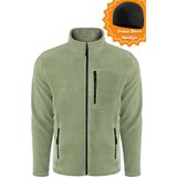 Ghassy Co. Ghassy Co.Erkek Pro Rüzgar Geçirmez 5 Cepli Outdoor Tam Fermuarlı Polar Ceket TMFR869866001 - 2XL - Açık Yeşil