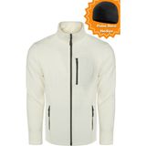 Ghassy Co. Ghassy Co.Erkek Pro Rüzgar Geçirmez 5 Cepli Outdoor Tam Fermuarlı Polar Ceket TMFR869866001 - 2XL - Beyaz
