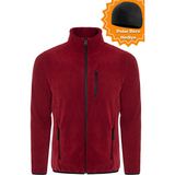 Ghassy Co. Ghassy Co.Erkek Pro Rüzgar Geçirmez 5 Cepli Outdoor Tam Fermuarlı Polar Ceket TMFR869866001 - 2XL - Bordo