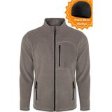 Ghassy Co. Ghassy Co.Erkek Pro Rüzgar Geçirmez 5 Cepli Outdoor Tam Fermuarlı Polar Ceket TMFR869866001 - 2XL - Koyu Gri