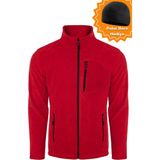Ghassy Co. Ghassy Co.Erkek Pro Rüzgar Geçirmez 5 Cepli Outdoor Tam Fermuarlı Polar Ceket TMFR869866001 - Kırmızı