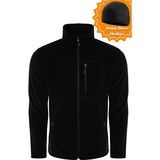 Ghassy Co. Ghassy Co.Erkek Pro Rüzgar Geçirmez 5 Cepli Outdoor Tam Fermuarlı Polar Ceket TMFR869866001 - Siyah - Kırmızı