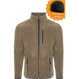 Ghassy Co. Ghassy Co.Erkek Pro Rüzgar Geçirmez 5 Cepli Outdoor Tam Fermuarlı Polar Ceket TMFR869866001 - XL - Açık Haki