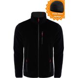 Ghassy Co. Ghassy Co.Erkek Pro Rüzgar Geçirmez 5 Cepli Outdoor Tam Fermuarlı Polar Ceket TMFR869866001 - XL - Siyah